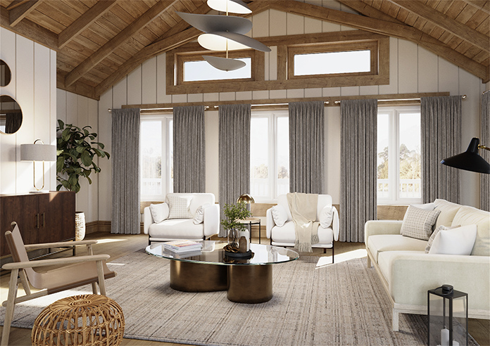 Hardwick, Oyster - Made to Measure Curtains - Image 7